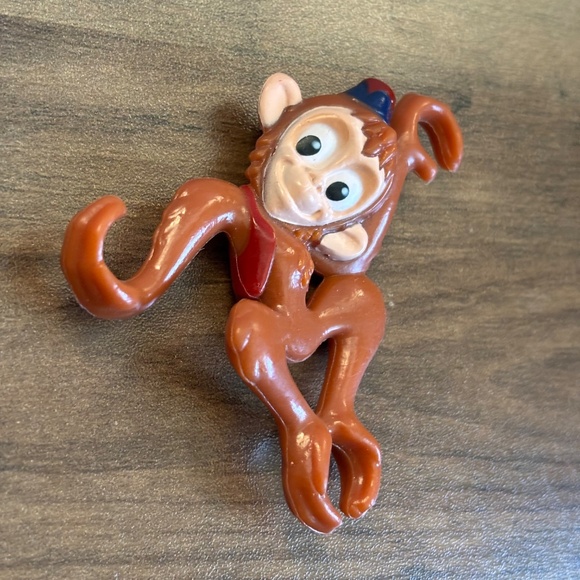 VINTAGE Mattel Disney ABU MONKEY Aladdin Toy Figure PVC Cake Topper Barbie 1992 - Picture 5 of 7